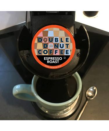 Double Donut Dark Roast Coffee Pods - Espresso Roast - 80 Count - Recyclable Single Serve Pods for Keurig - Strong Espresso Coffee- Pack of 1 - Buy Online on SooperMarket.com