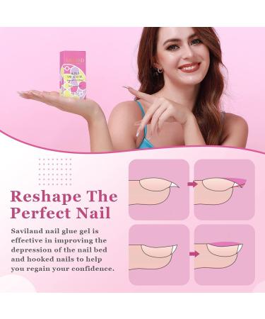 Saviland 6-IN-1 Nail Glue Gel for Acrylic & Press-On Nails | UV LED Curing, Nail Repair Treatment & Women's Gift - Buy Online on SooperMarket.com