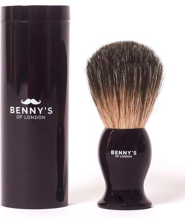 Premium 100% Badger Shaving Brush with Travel Case | Benny's of London - Ideal for International Shipping - Buy Online on SooperMarket.com