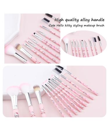 Kitty Cat Makeup Brushes Set - 12pcs Kitty Cat Gift Makeup Brush Set for Girl (MB-Kitty Cat) MB-Hello kitty - Buy Online on SooperMarket.com