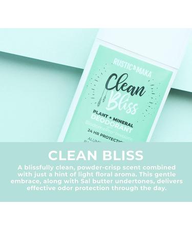 Rustic MAKA Clean Bliss Natural Deodorant | Prebiotic Formula | Vegan & Cruelty-Free | Aluminum & Paraben-Free | Odor Control for Women & Men - Buy Online on SooperMarket.com