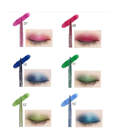 KAIQIKAIXI 12 Color Waterproof Eye and Lip Makeup Pencil Set - Multifunctional Cosmetic Tool - Buy Online on SooperMarket.com