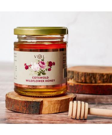 British Cotswold Wildflower Honey - Pure Natural British Honey Direct from the Producer (227g Jar) Wildflower 227 g (Pack of 1) - Buy Online on SooperMarket.com