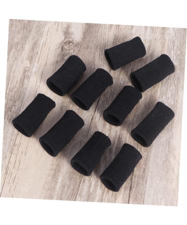 GLEAVI 10 Pcs Thumb Splint & Finger Sleeves Set - Arthritis Protector & Joint Cover - Non-Slip Elastic Bandages - Black Medium - Buy Online on SooperMarket.com