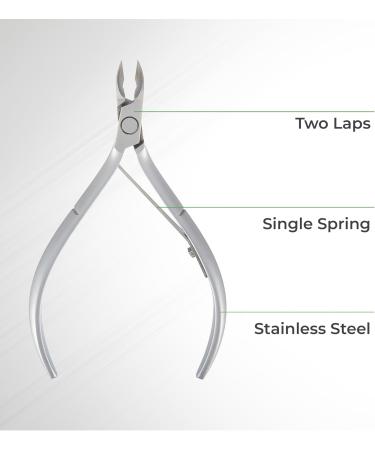 NGHIA Cuticle Nipper - D-04 JAW 12 | Stainless Steel | Durable and Sharp | Ergonomic Design | Grey Plated | Ideal for Salons and Home Use - Buy Online on SooperMarket.com