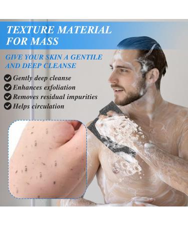 Double-Sided Exfoliating Back Scrubber with Handles for Deep Cleansing - Men and Women - Buy Online on SooperMarket.com