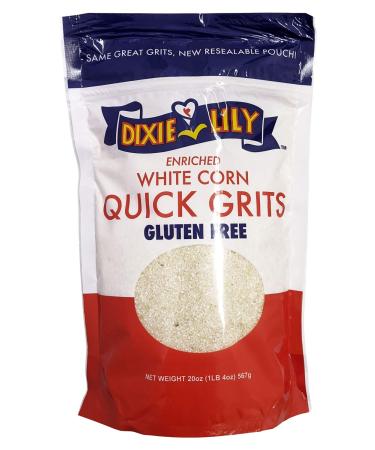 Dixie Lily White Corn Grits 20 oz Pack of 3