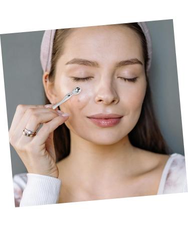 WOONEKY 2pcs Eye Cream Stick Eye Massaging Rod Massaging Tools Face Massager Face Tools Eye Cream Roller Makeup Tools Miniature Garden Tools Wrinkle Remove Stick Gift Zinc Alloy Metal 8x1cm Silver - Buy Online on SooperMarket.com
