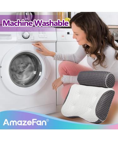 AmazeFan Bath Pillow with 5D Air Mesh Technology - Support for Head, Back, Shoulder, and Neck - Fits All Bathtubs, Hot Tubs, and Home Spas - Buy Online on SooperMarket.com