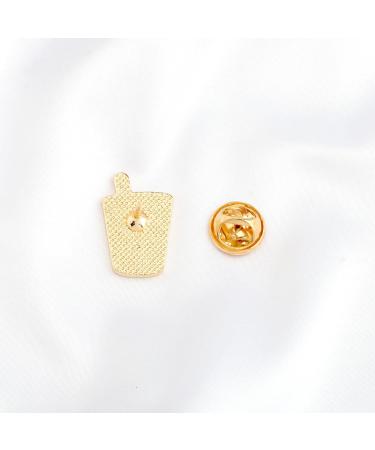MYOSPARK Boba Milk Tea Brooch Enamel Pin Milk Tea Lover Gift Boba Girl Gift Bubble Tea Tapioca Jewelry Drinks Lover Gift UK Boba Tea Pin - Buy Online on SooperMarket.com