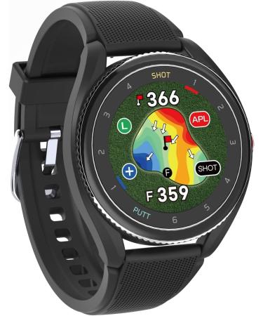 Voice Caddie T9 Premium GPS Golf Watch/Slope Mode/Color Touchscreen/Course View/Green Undulation/Swing Tempo/Auto Score Record /40K Courses