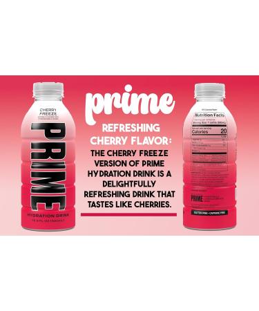 Prime Hydration Electrolyte-Rich Drink - Cherry Flavor 500ml (12 Pack) - Buy Online on SooperMarket.com