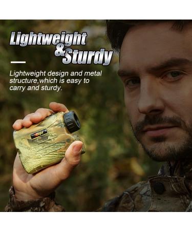 BIJIA Hunting Rangefinder- 6X 650/1200 Yards Multifunction Laser Rangefinder for Hunting, Shooting, Golf, Camping - Slope Correction, Flag-Locking, Vibration, Speed, Angle Scan - 650 Yards - Buy Online on SooperMarket.com