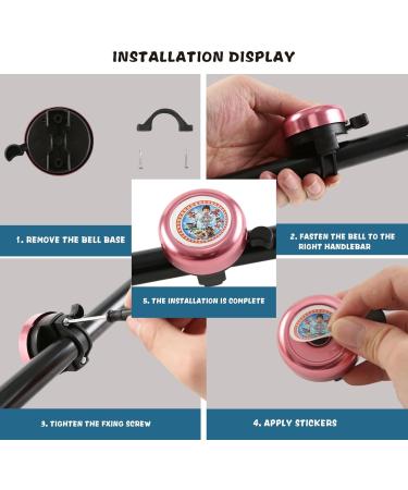 2 Pcs Children s Bicycle Bell - Unisex Bike Accessory for Boys & Girls with Paw Patrol Stickers & Screwdriver | International Shipping - Buy Online on SooperMarket.com