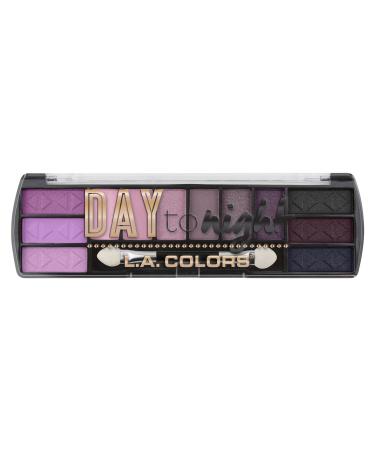 L.A. COLORS Day To Night 12 Color Eyeshadow Palette  Daybreak  0.28 Oz  Powder CES429 Daybreak 0.28 Ounce (Pack of 1)