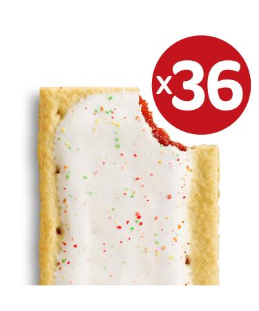 Kellogg's Pop-Tarts Frosted Strawberry 36 ct. - Pack of 1 - Buy Online on SooperMarket.com