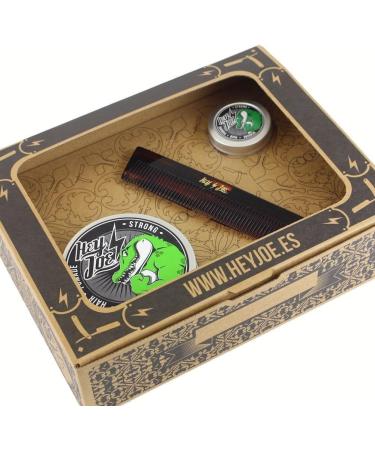 Hey Joe Pomade Survival Kit | Strong Ointment 100ml & 15ml + Handmade Pocket Comb International Shipping Available - Buy Online on SooperMarket.com