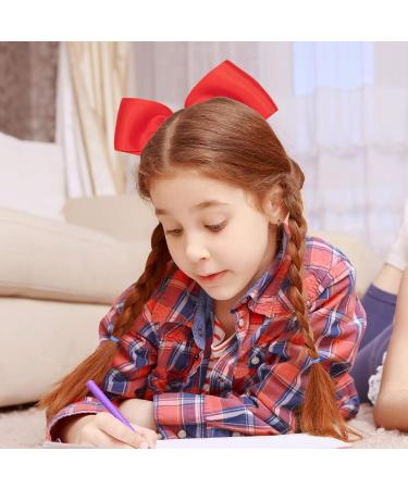 Whales Red Hair Loops - 2-Piece Big Ripband Elastic Hair Bands | Cheer Bows & Ponytail Holders for Girls & Toddlers - Buy Online on SooperMarket.com