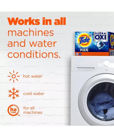 PURPUR Cloth & Tide Ultra Oxi PODS 4-in-1 Liquid Detergent Pacs - 26 Ct 2 Bags | Best International Shipping - Buy Online on SooperMarket.com