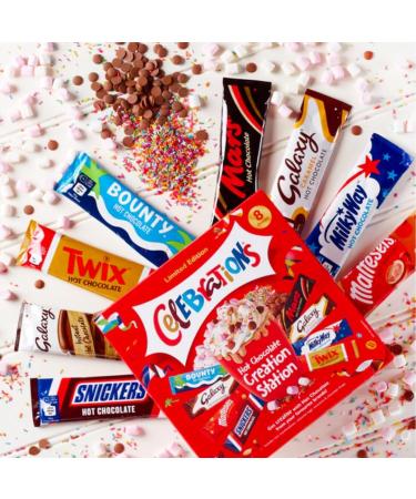 Hot Chocolate Gift Set - Galaxy & Maltesers Hot Chocolate Gift Set - Celebrations Christmas Hot Chocolate Sachets Gift for Couples Kids Men Women - Buy Online on SooperMarket.com