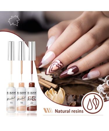 RARJSM Nail Art Gel Liner Set - 12 Colors Autumn Winter Collection for DIY Manicure Design - Soak Off, Salon Quality - Buy Online on SooperMarket.com