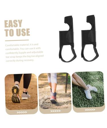 PLAFOPE Hallux Valgus Wrist Thumb Brace - Hammer Toe Straightener & Bunion Separator with Metatarsal Pads - Black - Buy Online on SooperMarket.com