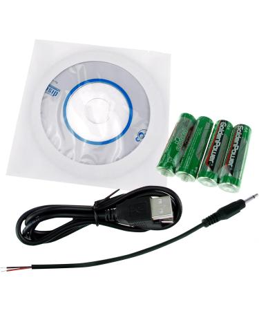 Digital Light Meter Lux Meter - Measurement Range 0-200,000 Lux - Detachable Sensor - Min/Max/Avg Functions - Data Record Function - CD Software & USB Power Cable - Buy Online on SooperMarket.com