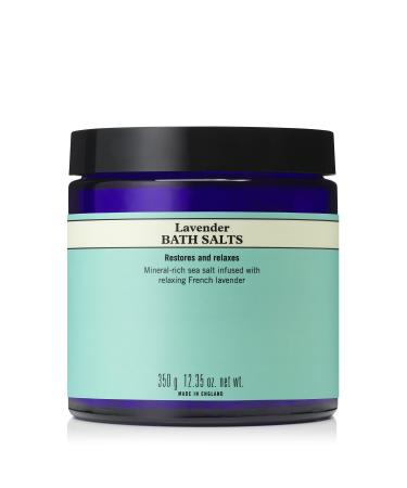 Neal's Yard Remedies Lavender Bath Salts | Salt Crystals from South America Restore & Relax | 350 g Lavender 350 g (Pack of 1)