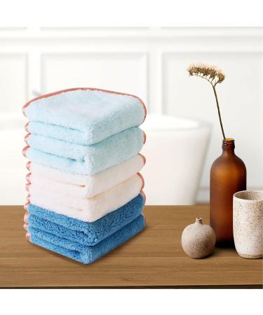 Phogary Microfiber Makeup Towel - Washable Facial Cleaning Cloth - 6 Pack (20x20cm) - Soft Absorbent Blue Cloths for Easy Makeup Removal - Buy Online on SooperMarket.com