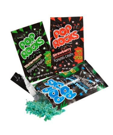 Pop Rocks Popping Candy 3-Pack - Watermelon, Strawberry, Tropical Punch - Bursting with Flavor! - Buy Online on SooperMarket.com