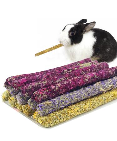 Hutvd rabbits cheese stuff hamster chewing teeth toy natural rose/marigold/forget -me -not stick small animals dental care snacks for rabbits guinea pigs chinchilla rose+marig flower+forget -me -not