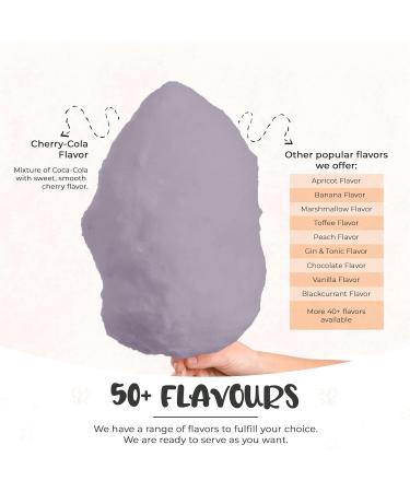Baking Beauty and Beyond Premium 400g Cherry-Cola Flavour Cotton Candy Floss Sugar - Natural Ingredients for Every Occasion - Buy Online on SooperMarket.com