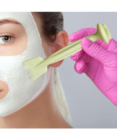 Facial Cleansing Brush - Mud Film Applicator Brush Double Head Mud Washing Brush for Women Male Skin Care Helper Travel Use - Buy Online on SooperMarket.com