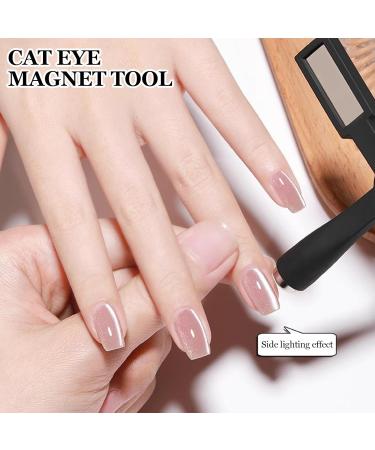 Vesone Cat Eye Gel Nail Polish Magnet Multi-Function Nail Magnet Pens - Nail Design Tools Professional Cat Eye Stick for Salon Manicure Black - Buy Online on SooperMarket.com