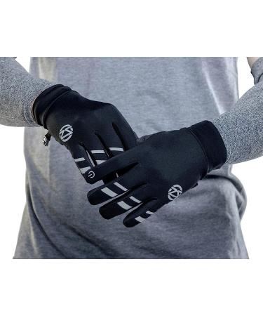 Zensah Smart Running Gloves - Large Black | Touch Screen Compatible - Buy Online on SooperMarket.com