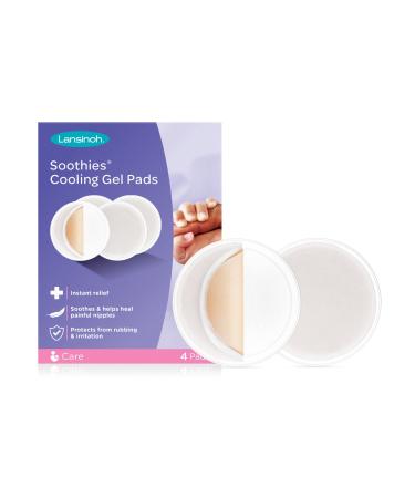 Lansinoh Soothies Cooling Gel Pads, 4 Count, Breastfeeding Essentials, Provides Cooling Relief for Sore Nipples Soothies Breast Gel Pads, 4 Pack