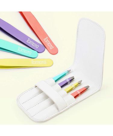 4-Piece Precision Eyebrow Tweezers Set - Slant & Pointed Tips for Hair Removal, Splinters & More - Buy Online on SooperMarket.com