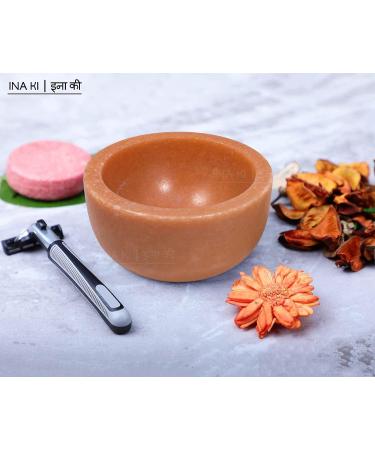 INA KI Natural Marble Multi Purpose Bowl in Pink - Perfect for Herbs, Salt and Pepper, Shaving - Buy Online on SooperMarket.com