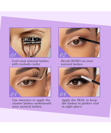 Shop WENDY Lash Extension Kit - 60D+80D D Curl Cluster Lashes for Stunning 3D Effect - Includes Lash Bond Seal & Applicator - International Shipping Available - Buy Online on SooperMarket.com