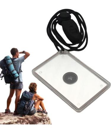 Lesunbak Rescue Mirror - Multifunctional Survival Signal Mirror for Outdoor Adventures | Portable Camping Tool for Backpacking - Buy Online on SooperMarket.com