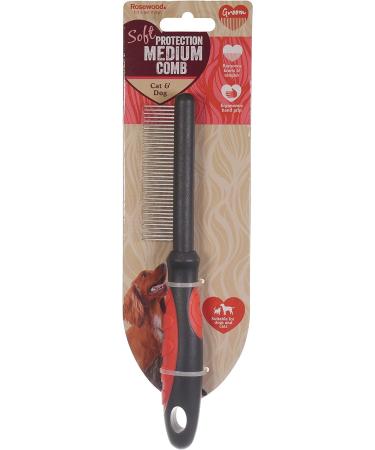Rosewood Soft Protection Medium Comb for Dogs & Cats - Gentle Grooming Tool - Buy Online on SooperMarket.com