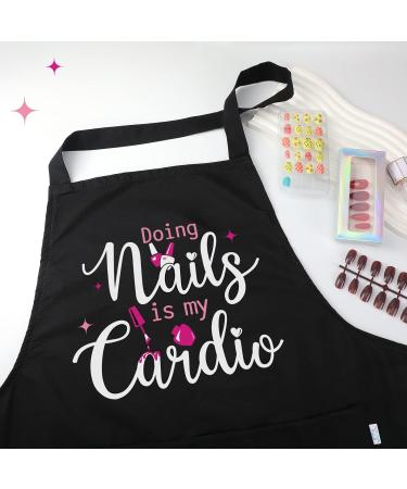 Shop Mepase 4-Piece Nail Tech Apron Set | Funny Quotes & Pockets for Manicurists | Ideal Nail Art Supplies for Salons - Buy Online on SooperMarket.com