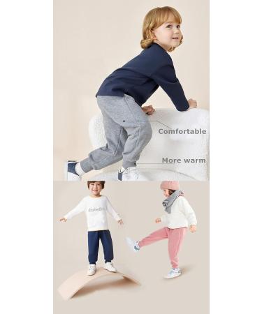 CuteOn Unisex Kids Elastic Waist Cotton Warm Trousers | 1 Year | Dark Blue - Buy Online on SooperMarket.com