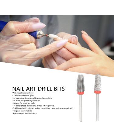 Nail Polishing Drill 2 Pieces Remove the Nail Glue and Shape a High-strength Nail Art Manicure Drill for Salon Use - Buy Online on SooperMarket.com