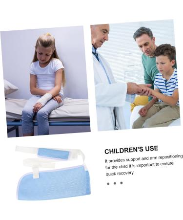 MUSISALY Children's Arm Sling Arm Sling for Wrist Injury Sling for Arm and Shoulder Arm Support Arm Brace Net 50X27CM Sky-blue - Buy Online on SooperMarket.com