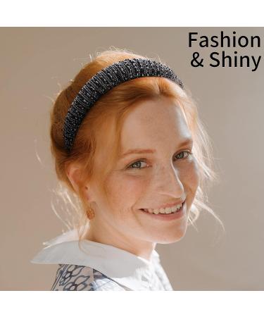 Ondder Rhinestone Headband for Women - Crystal Beaded Padded Hairband - Buy Online on SooperMarket.com