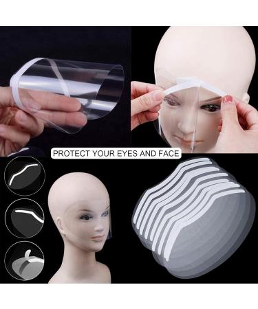 Lwtosis Transparent Hairspray Shield Mask for Hairdressers - 100pcs Face Protection for Salon & Barber Use - Buy Online on SooperMarket.com