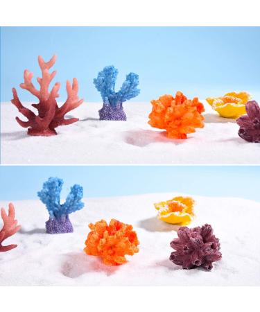 UEETEK 6-Pack Multicolor Sea Star & Coral Aquarium Decor - Realistic Fake Ornaments for Fish Tank Decoration - Buy Online on SooperMarket.com