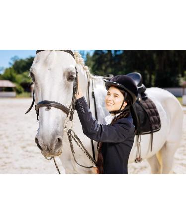 Premium Genuine Leather 18 Horse Crop Jump Bat with Black Handle - Equestrian Fiberglass Rod for English Training - Buy Online on SooperMarket.com