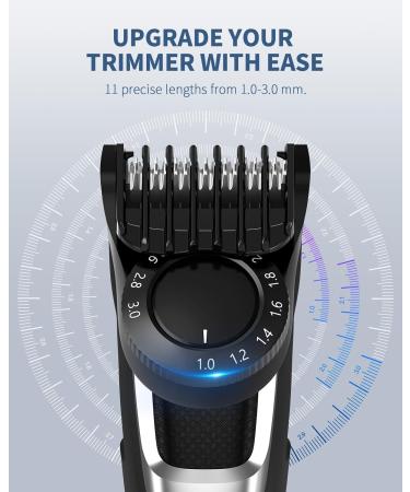 YINKE 11-in-1 Adjustable Comb for Philips Multigoom Series 3000 5000 9000 7000 Beard Trimmer Series 3000 5000 Shaver and Trimmer Precise Length of The Attachment Ranges from 1.0-3.0 mm Black - Buy Online on SooperMarket.com